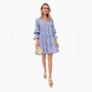 Tuckernuck Blue and White Striped Mini Dress
